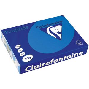 Clairefontaine - Gekleurd Papier - Caribbean Blauw - A4 - 120 g/m² - 250 Vellen
