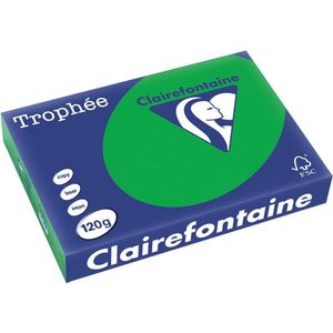 Clairefontaine - Trophée - Gekleurd Papier - Biljartgroen - 120 g/m² - A4 - Pak 250 Vel