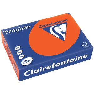 Clairefontaine - Gekleurd Papier - Kardinaalrood - A4 - 210 Grams - 250 Vel