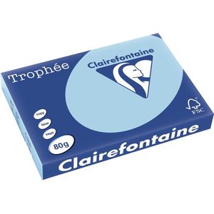 Clairefontaine - Papier A3 - Gekleurd Papier - Blauw - 80g - 500 Vellen