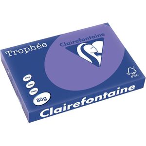 Clairefontaine - Gekleurd Papier - Violet - 80 g/m² - 500 Vellen