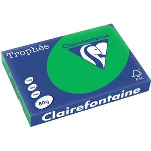 Clairefontaine - Gekleurd Papier - Biljartgroen - 80 g/m² - 500 Vellen