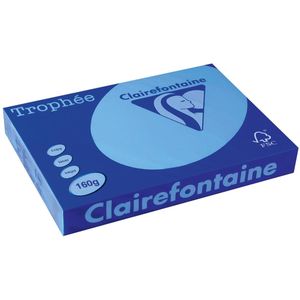 Clairefontaine - A3 - Gekleurd Papier - Koningsblauw - 160 g/m² - 250 Vellen