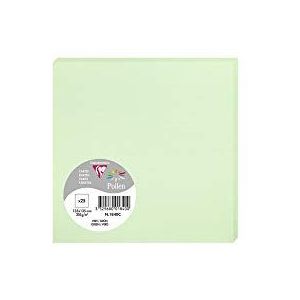 Clairefontaine Pollen 1840C 135 x 135 mm 210 g Clairefontaine Card - Groen (Pak van 25)