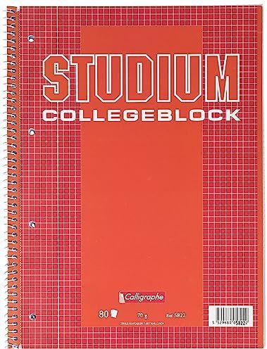 Kollegblock School Basics A4 kariert 1 Rand 80 Blatt