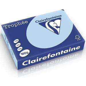 Clairefontaine - Gekleurd Papier - Blauw - 160 g/m² - A4 - 250 Vellen