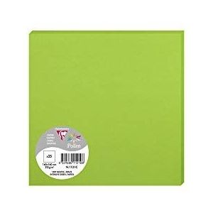 Clairefontaine Pollen Card, 160x160mm, 210g - intensief groen, 25 stuks