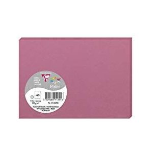 10 x Clairefontaine Karte Pollen C6 210g VE=25 Stück hortensienrosa