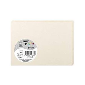 10 x Clairefontaine Karte Pollen C6 210g VE=25 Stück perlmutt-elfenbei
