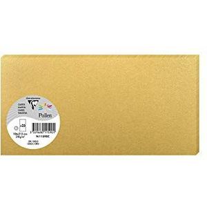 10 x Clairefontaine Karte Pollen DINlang 210g VE=25 Stück gold