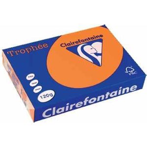 Clairefontaine gekleurd papier oranje 120 grams A4 (250 vel)