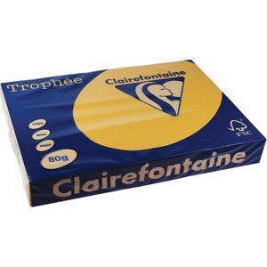 Clairefontaine gekleurd papier goudgeel 80 g/m² A3 (500 vellen)