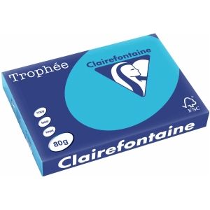 Clairefontaine - Papier A3 - Gekleurd Papier - Koningsblauw - 80g, 500 Vellen