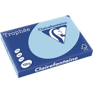 Clairefontaine - A3 - Gekleurd Papier - Blauw - 120 g/m² - 250 Vellen