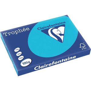 Clairefontaine Trophée Intens, gekleurd papier, A3, 120 g, 250 vel, koningsblauw