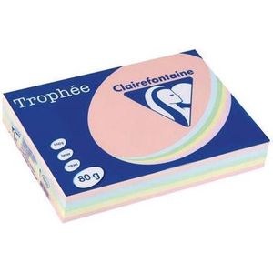 Clairefontaine Trophée Gekleurd Papier A4 80 g/m² Pastel Assorti