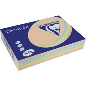 Clairefontaine - Trophée - Gekleurd Papier - Assorti - 250 Vellen - 160 g/m²