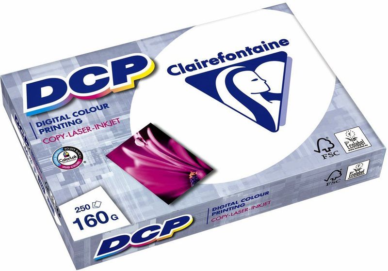 Clairefontaine - DCP - Laserpapier - Wit - A4 160gr 250 Vellen