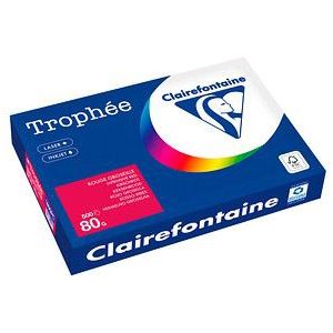 Kopierpapier Trophee A3 80g qm VE=500 Blatt kirschrot