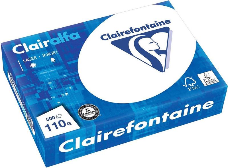 Kopieerpapier Clairefontaine Clairalfa A4 110gr Wt - Pak A 500 Vel