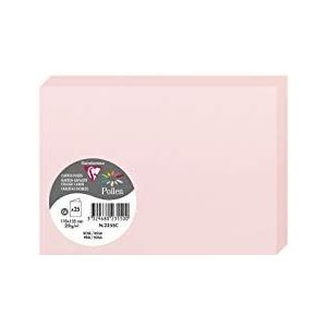 10 x Clairefontaine Doppelkarte Pollen C6 210g VE=25 Stück rosa