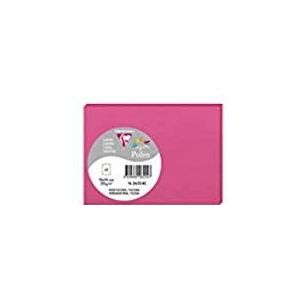 Clairefontaine 26224C Pollenkaarten, 9,5 x 7 cm, fuchsia, 5 stuks