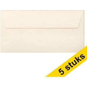 Clairefontaine gekleurde enveloppen ivoor EA5/6 120 grams (5 stuks)