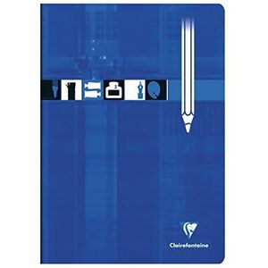 Tekenschrift geniet 21x29,7cm 16 blad uni - Blauw