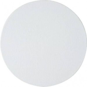 Clairefontaine 34173C - Een karton om te schilderen met witte coating 30 cm (rond formaat), dikte 3 mm, wit canvas