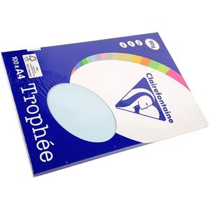 Clairefontaine Trophée - blauw - kopieerpapier- A4 80 gram - 100 vellen