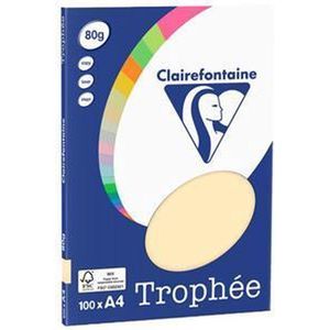 Clairefontaine Trophée - creme - kopieerpapier- A4 80 gram - 100 vellen