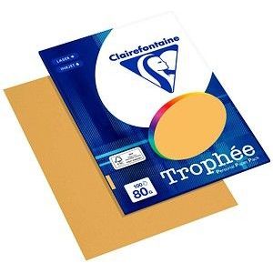 Clairefontaine Trophée - oranje - kopieerpapier- A4 80 gram - 100 vellen