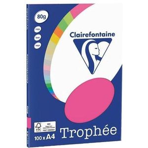 Clairefontaine Trophée papier 80 grams - A4 Fluor Roze