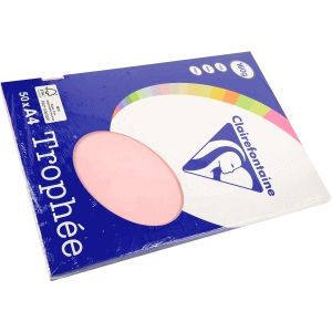 Clairefontaine Trophée - Roze - Kopieerpapier- A4 160 gram - 50 vellen