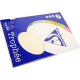 Clairefontaine Trophée - Kopieerpapier- A4 160 gram - Ivoor - 50 vellen