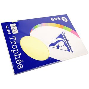 Clairefontaine Trophée - geel - Kopieerpapier- A4 160 gram - 50 vellen‎‎