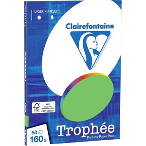 Clairefontaine Trophée - Grasgroen - Kopieerpapier- A4 160 Gram - 50 Vellen