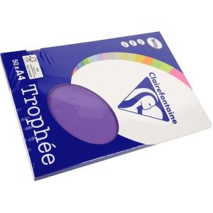 Clairefontaine Trophée - Paars - Kopieerpapier- A4 160 gram- 50 vellen
