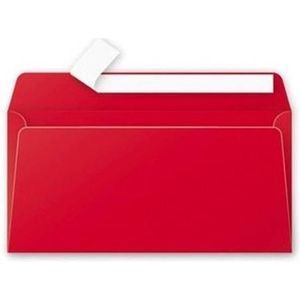 Clairefontaine - Ref 50075C – zelfklevende enveloppen pollen glinsterend (20 stuks) – formaat DIN L (110 x 220 mm) – papier 120 g/m² – plakband eenvoudig aftrekken – zilver