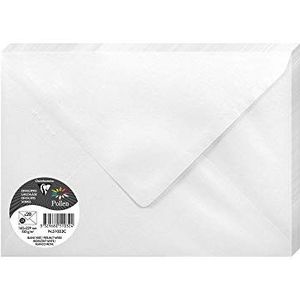 Clairefontaine - Ref 51032C - Pollen iriserende enveloppen (Pack van 20) - C5 in grootte, 120gsm papier, geschikt voor gebruik met inkjet of laser printers - wit
