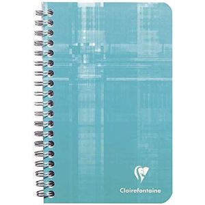 10 x Clairefontaine Spiralheft 11x17cm Seyes-Lineatur 90 Blatt farbig