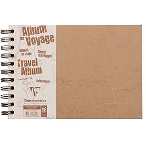 5 x Clairefontaine Reisealbum A5 Agebag liniert/blanko 40+40 Blatt bei