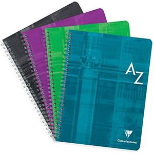 Adresboek spiraal 17x22cm 90 blad geruit 5x5mm