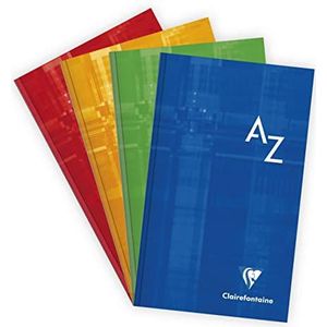 5 x Clairefontaine Registerbuch 11x17cm 96 Blatt kariert fester Deckel