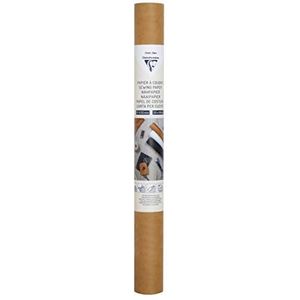 Clairefontaine 95534C Naaipapier, rol naaipapier, formaat 50 x 100 cm, dikte van het papier 0,55 mm, zacht en robuust naaipapier, textuur en lederlook, creatieve hobby, doe-het-zelf kleur, kracht