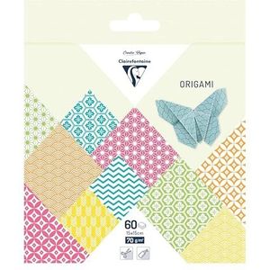 Clairefontaine 95635C – 60 vellen origami-papier, 70 g/m², zomercollectie, formaat 15 x 15 cm, 30 kleurrijke motieven (2 vellen per motief), creatieve vrije tijd voor volwassenen en kinderen