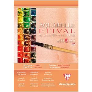 Clairefontaine 96301C, Kunstdruckpapierblock, 300 g/m², 10 Blätter
