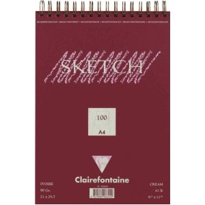 Clairfontaine Skizzenblock ""Sketch"", DIN A4, 100 Blatt