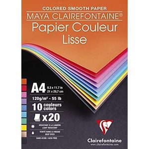 Tekenpapier - A4 - 10 Kleuren - 120 g - Zuurvrij - Glad
