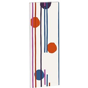 Clairefontaine 115790C Notitieblok/winkelen, geometrische motieven, 7,4 x 21 cm, 80 vellen, verwijderbaar, gelinieerd, wit papier, 90 g, collectie Punchy Line - 4 foto's, willekeurige levering